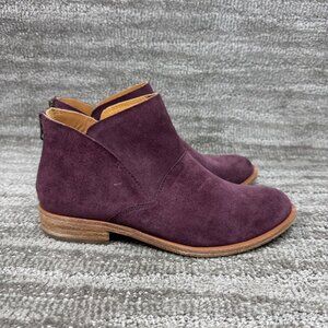 Kork Ease Ryder Bootie in Purple Suede Sz 7M Genuine Suede Zip Closure